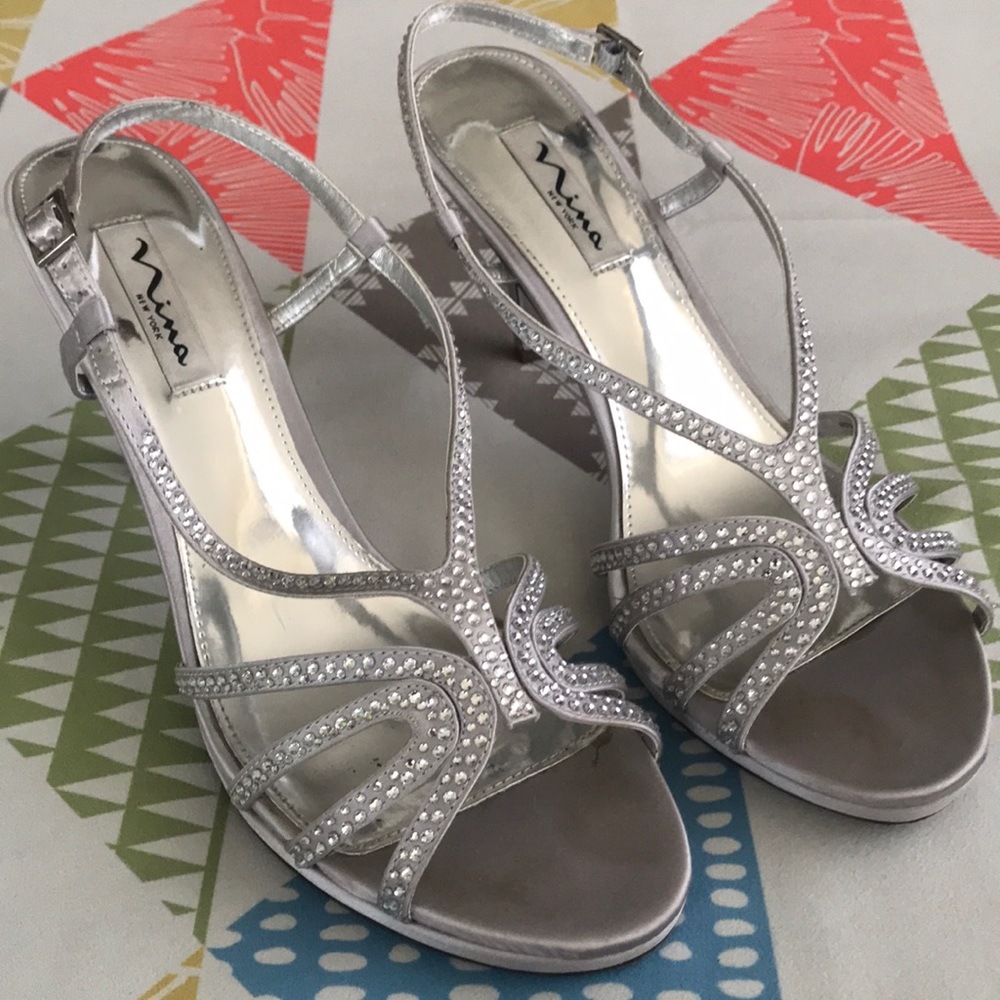 Nina Silver Sandals